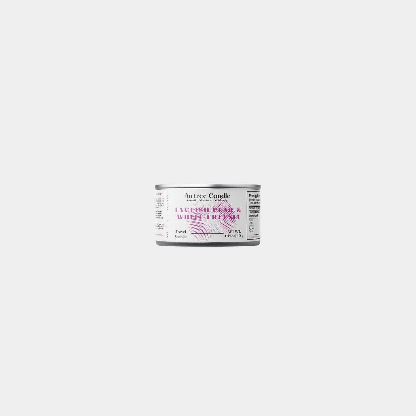 English Pear & White Freesia Travel Candle