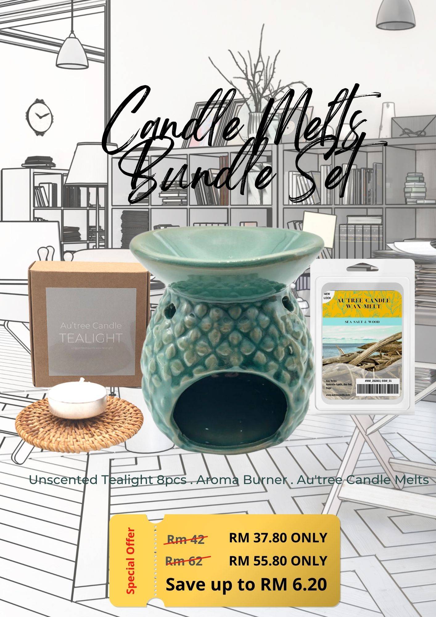 Au'tree Candle Melts Set
