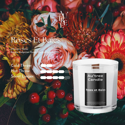 Roses Et Baies Classic Candle