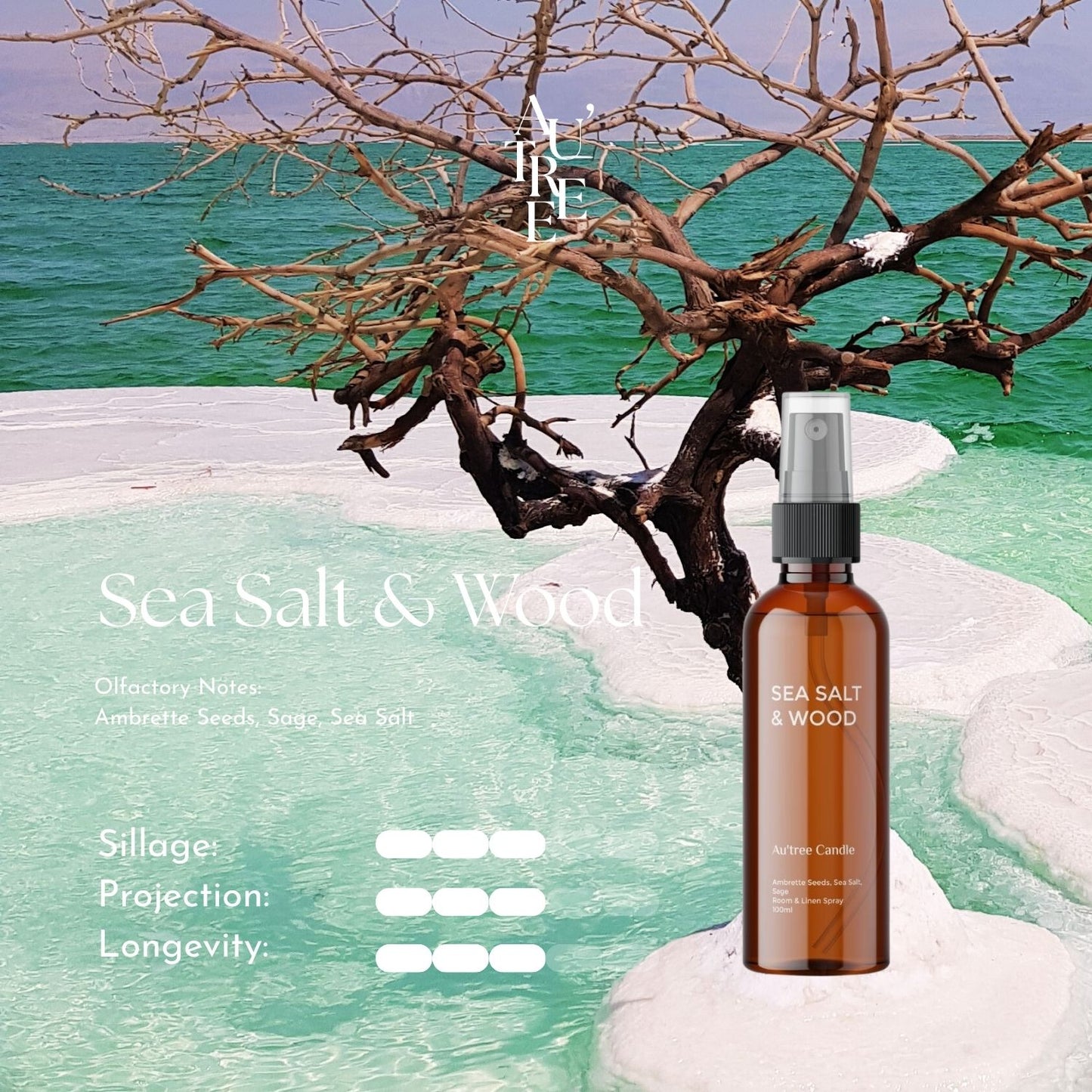 Sea Salt & Wood Room and Linen Spray