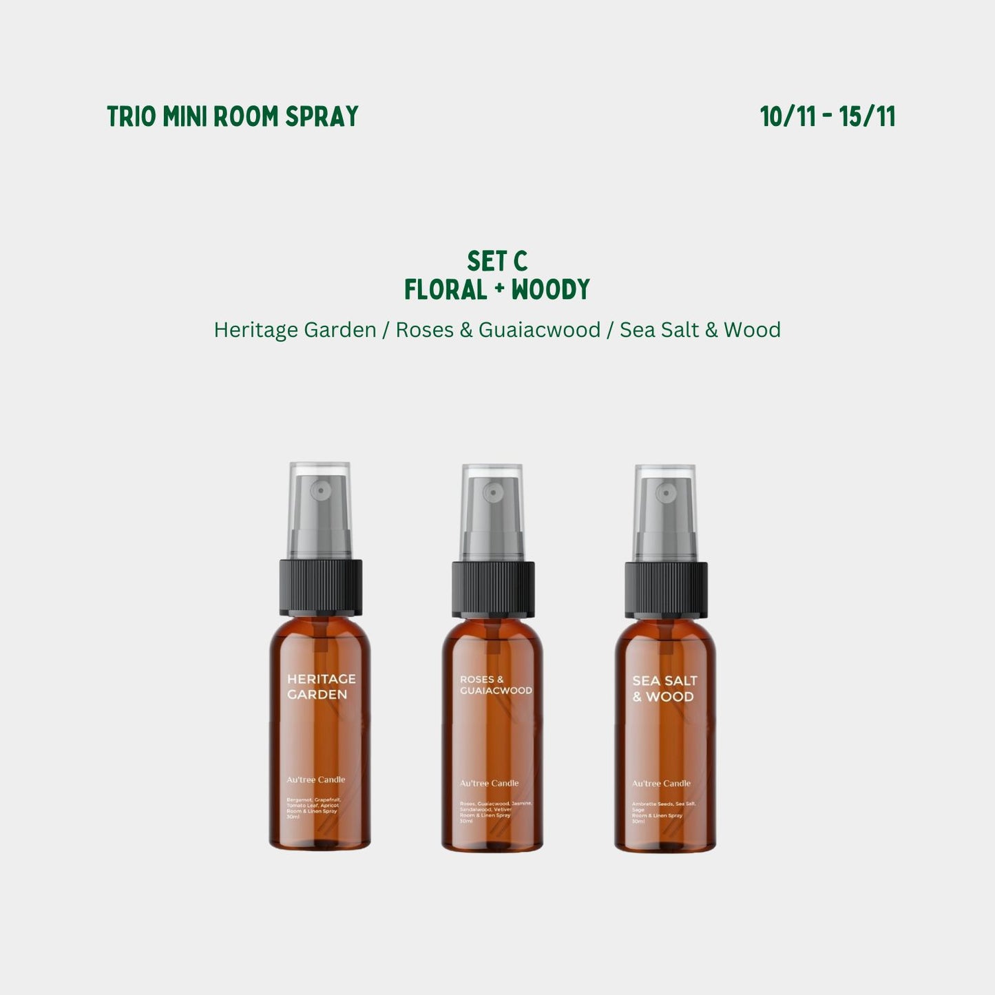 11.11. Trio Mini Room Spray