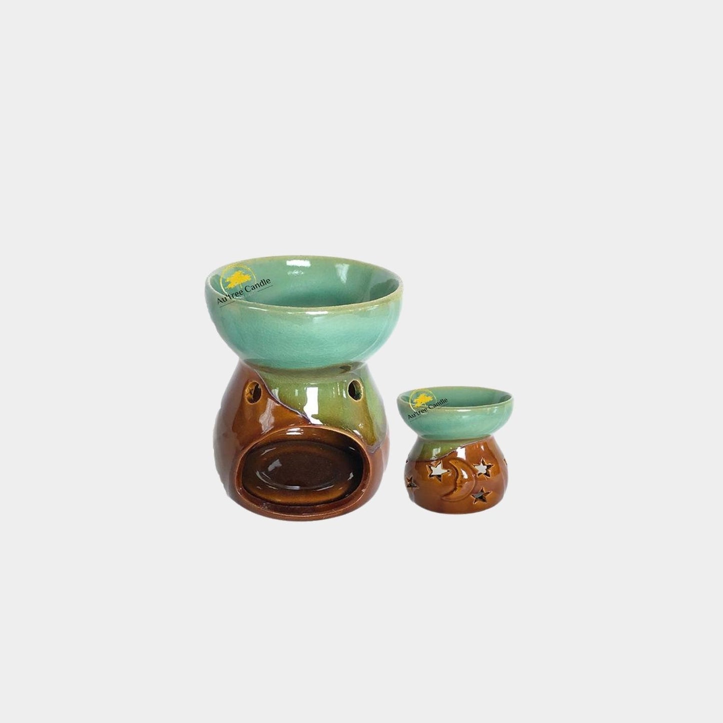 Green Moon & Star Aroma Burner