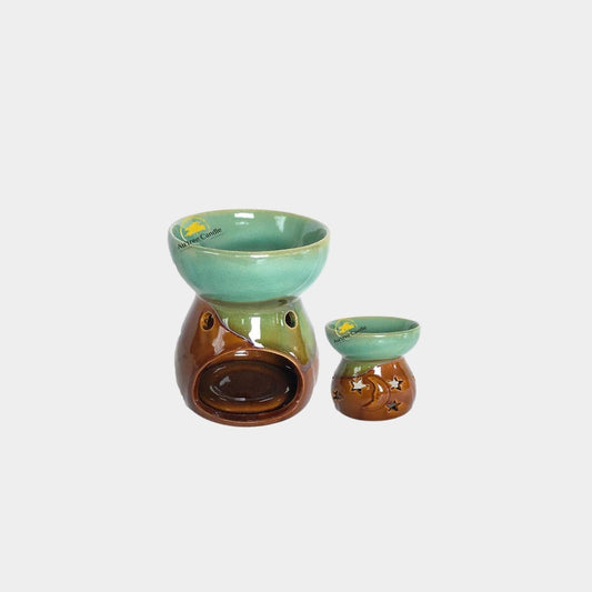 Green Moon & Star Aroma Burner