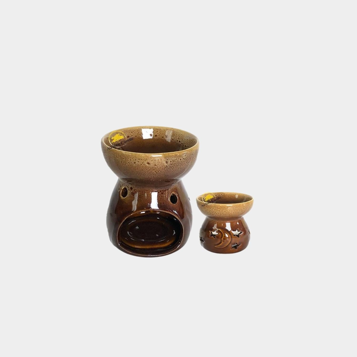 Brown Moon & Star Aroma Burner