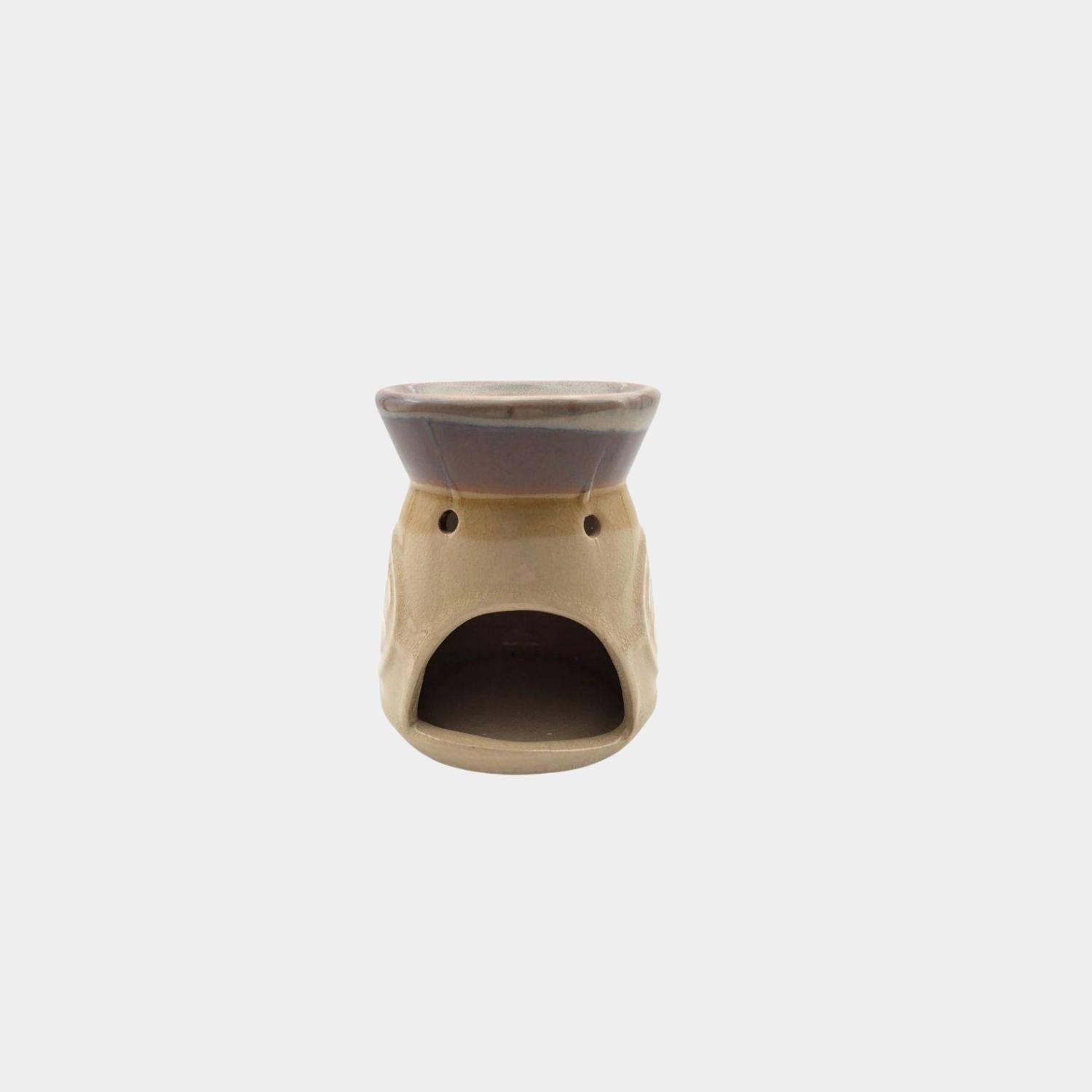 Brown Flower Aroma Burner