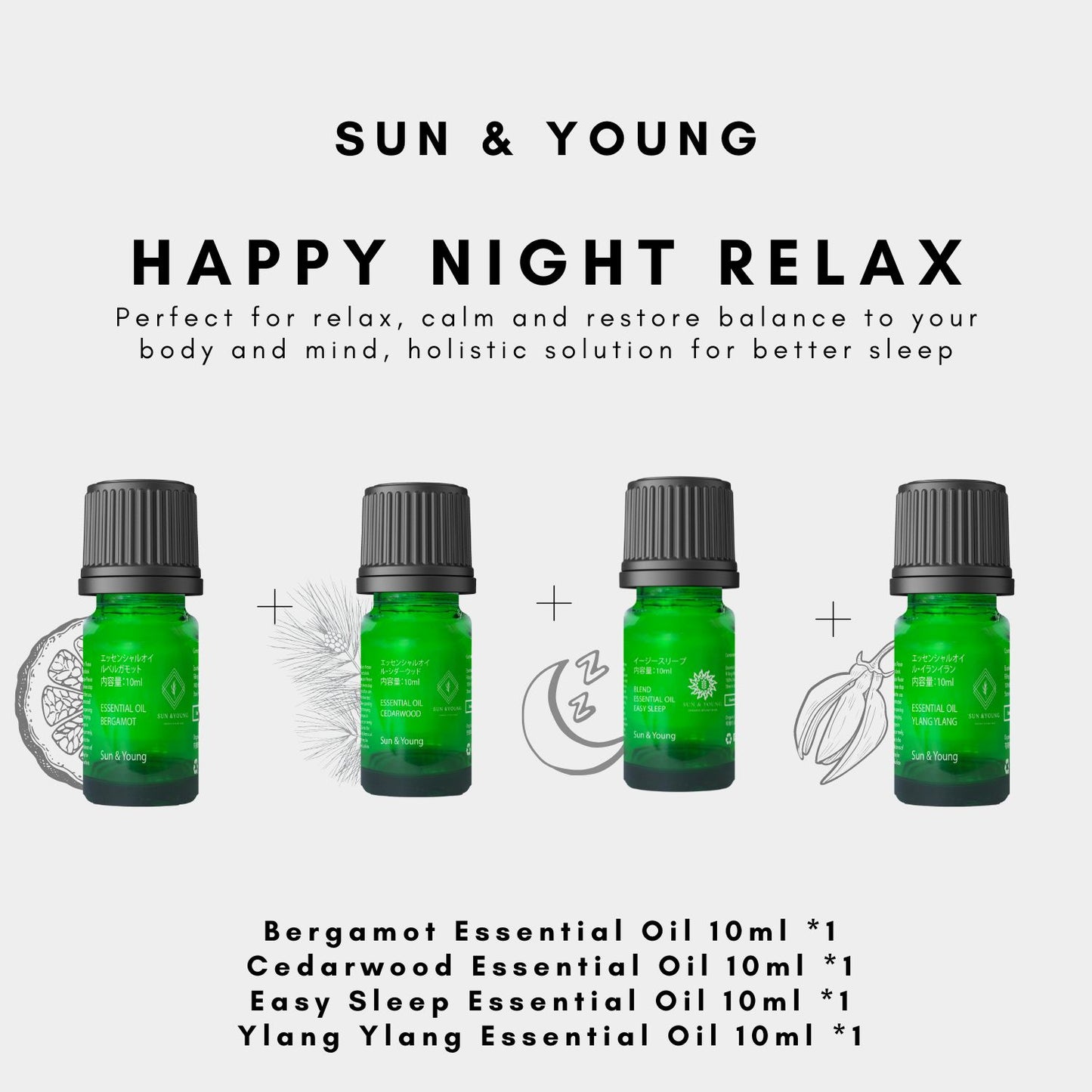 Happy Night Relax Aromatherapy Set