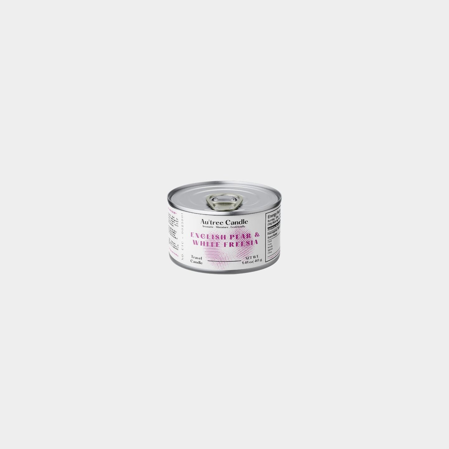 English Pear & White Freesia Travel Candle