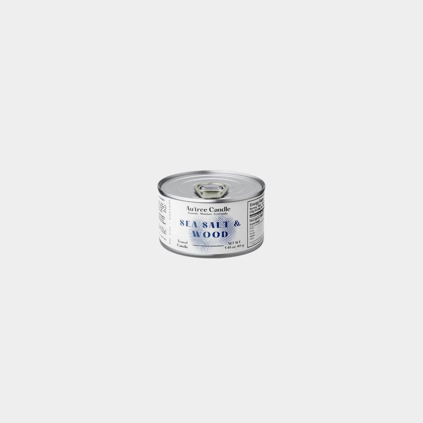 Sea Salt & Wood Travel Candle