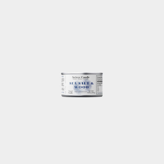Sea Salt & Wood Travel Candle